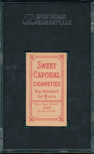 1909-1911 T206 Nap Lajoie, Batting, Sweet Caporal Cigarettes SGC 5