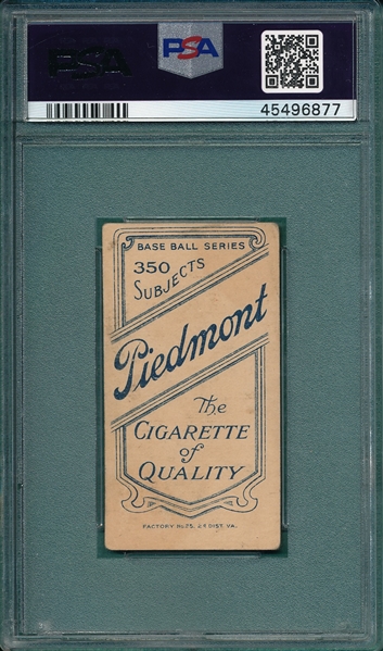 1909-1911 T206 Downey, Fielding, Piedmont Cigarettes PSA 2