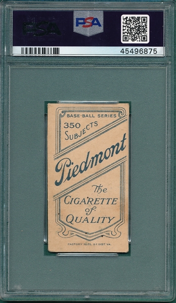 1909-1911 T206 Howard, Del, Piedmont Cigarettes PSA 4 