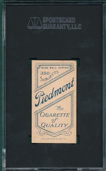 1909-1911 T206 McGinnity Piedmont Cigarettes SGC 1.5