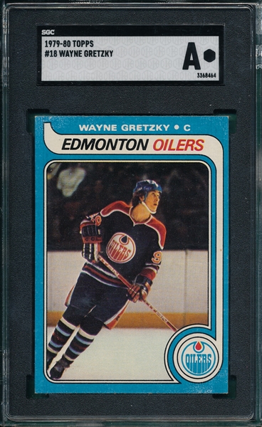 1979-80 Topps HCKY #18 Wayne Gretzky SGC Authentic *Rookie*