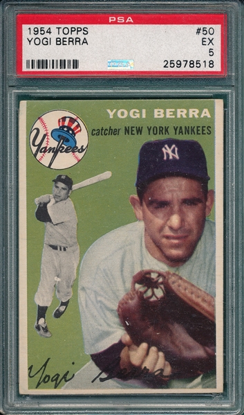 1954 Topps #50 Yogi Berra PSA 5