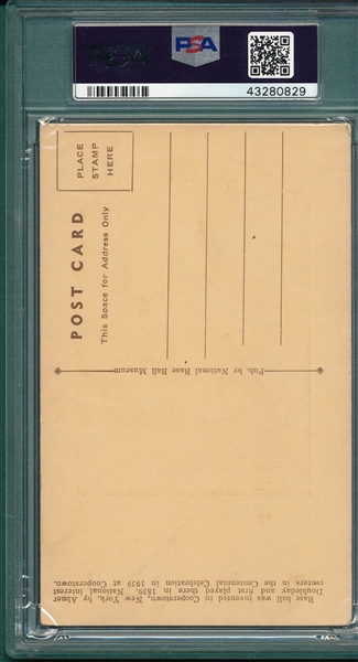 1939-43 Hall of Fame PC, Speaker, Sepia Postcard, PSA 2, *Low Pop*