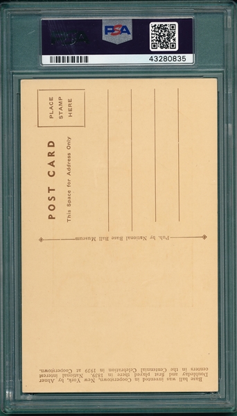 1939-43 Hall of Fame PC, Anson, Sepia Postcard, PSA 4, *Low Pop*