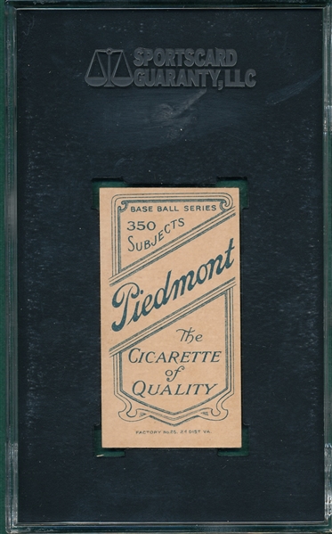 1909-1911 T206 Dubuc Piedmont Cigarettes SGC 80