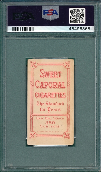 1909-1911 T206 Beck Sweet Caporal Cigarettes PSA 3