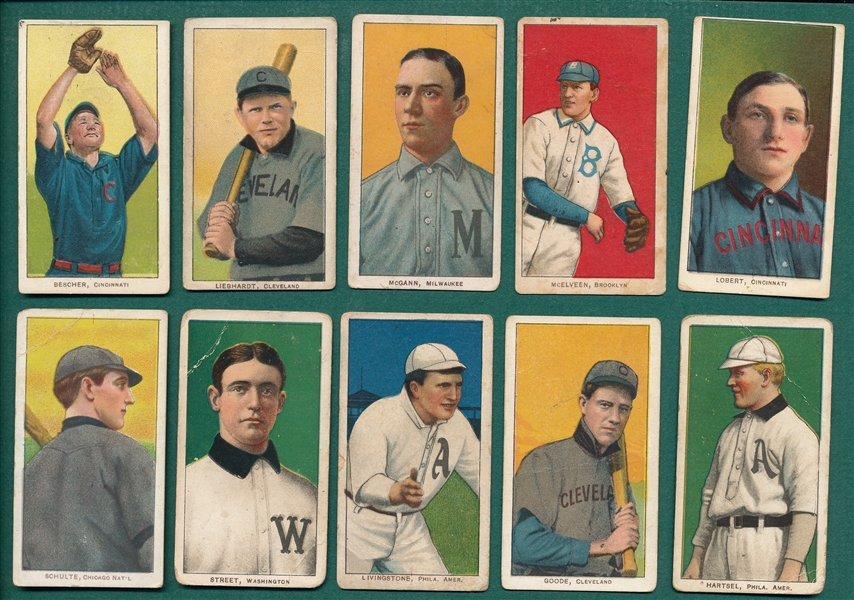 1909-1911 T206 Lot of (10) W/ Goode