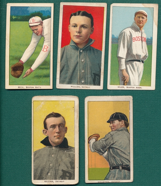 1909-1911 T206 Lot of (5) W/ Willetts *Double Name*