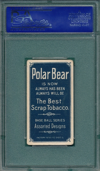 1909-1911 T206 Schlei, Portrait, Polar Bear PSA 3