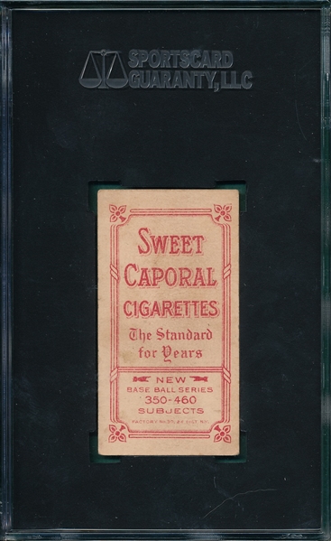 1909-1911 T206 Seymour, Portrait, Sweet Caporal Cigarettes SGC 55
