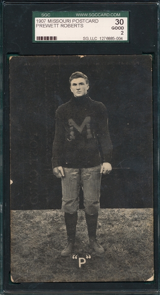 1907 Missouri PC Football, Prewett Roberts, SGC 30