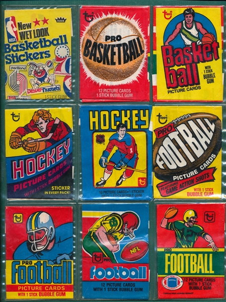 Sports & Non Sports Wrappers Lot of (256) 