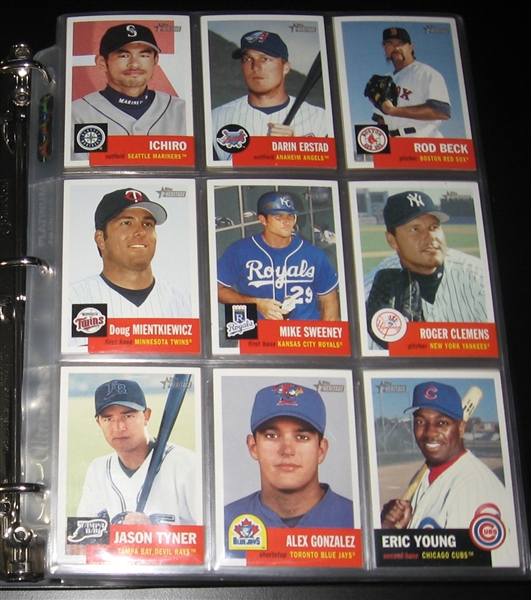 2002 Topps Heritage Baseball Complete Set w/ Variations (482)