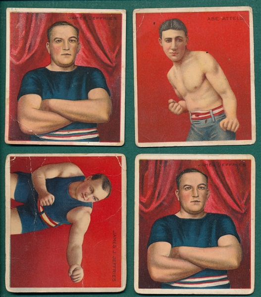 1910 T218 Boxers Lot of (49) W/ Jefferies & Attell