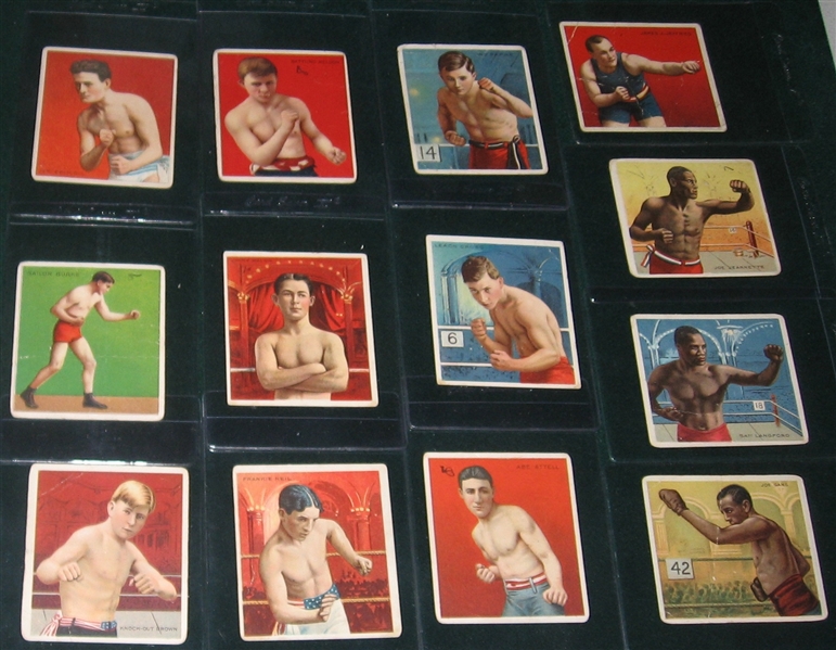 1910 T218 Boxers Lot of (49) W/ Jefferies & Attell