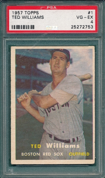 1957 Topps #1 Ted Williams PSA 4