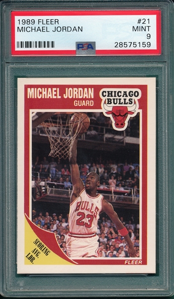 1989 Fleer Basketball #21 Michael Jordan PSA 9 *MINT*