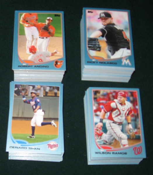 2013 Topps Colored Parallels, Walmart Blue, Target Red, & Gold, Lot of (690)