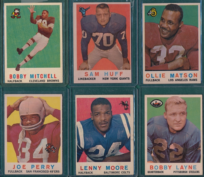 1959 Topps FB Lot of (44) W/ #140 Bobby Mitchell