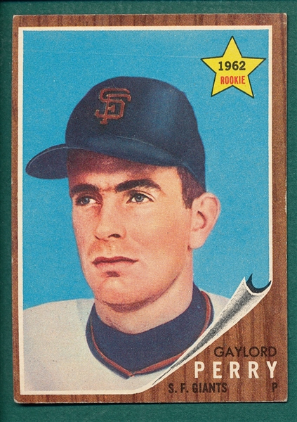 1962 Topps #199 Gaylord Perry 