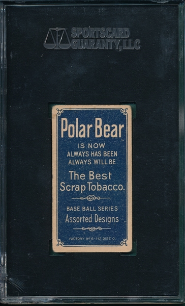 1909-1911 T206 Tris Speaker Polar Bear SGC 40