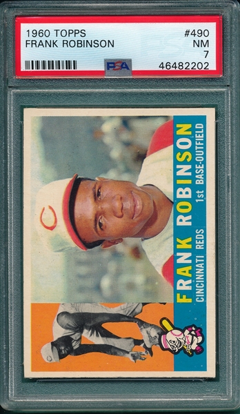 1960 Topps #490 Frank Robinson PSA 7