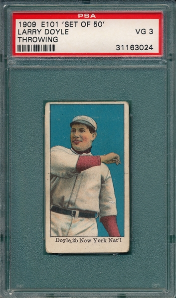 1909 E101 Doyle, Throwing, PSA 3