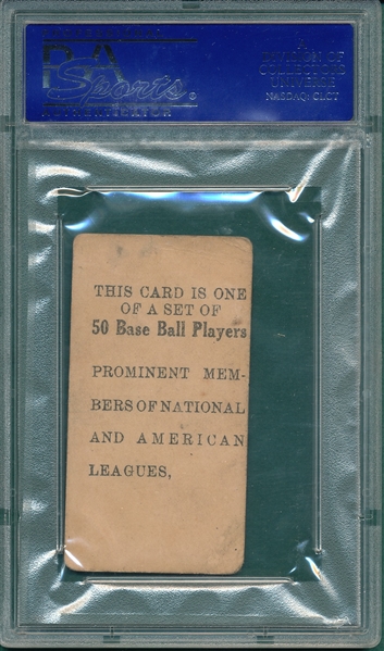 1909 E101 Miller, Batting, PSA 2