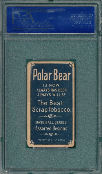 1909-1911 T206 Congalton Polar Bear PSA 3