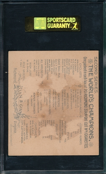 1888 N43 John Morrell Allen & Ginter Cigarettes, SGC 20