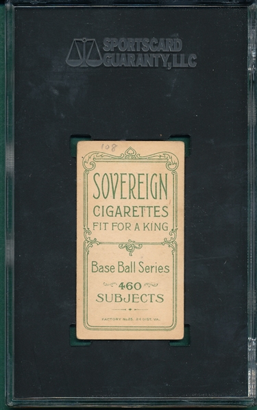 1909-1911 T206 Ford Sovereign Cigarettes SGC 2 *Series 460*