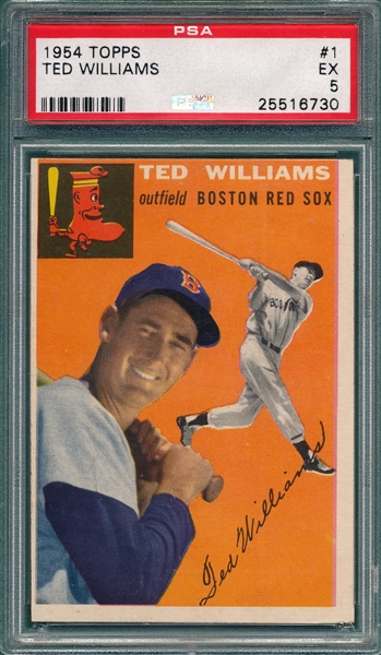 1954 Topps #1 Ted Williams PSA 5