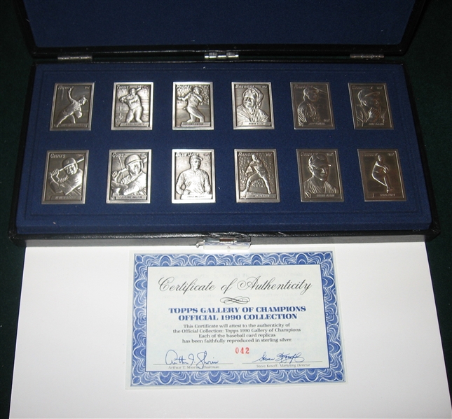 1990 Topps Gallery Of Immortals Sterling Silver
