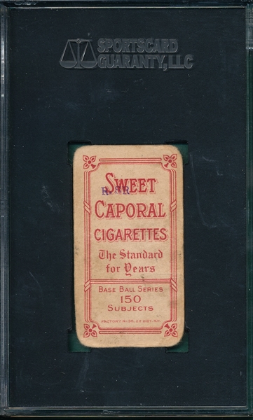 1909-1911 T206 Clarke, Portrait, Sweet Caporal Cigarettes SGC 20
