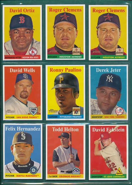 2007 Topps Heritage Baseball Complete Set w/ Subsets & Variations (605)