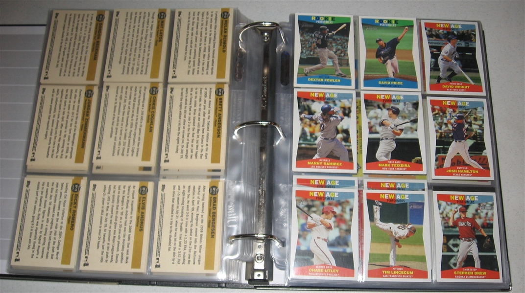 2009 Topps Heritage Baseball Complete Set w/ Subsets & Variations (815)