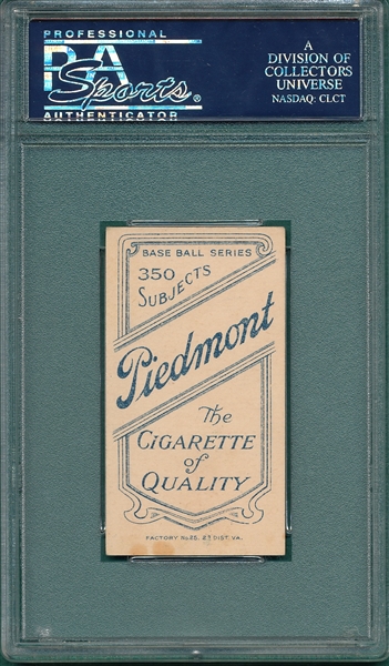 1909-1911 T206 Hart, Jimmy, Piedmont Cigarettes PSA 5 *Southern League*