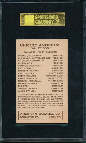 1922 E120 Hooper American Caramel Co. SGC 80