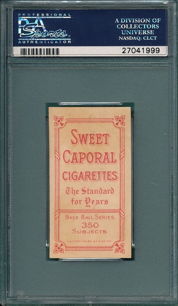 1909-1911 T206 Tannehill, Jesse, Sweet Caporal Cigarettes PSA 4