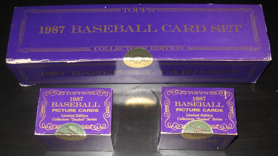 1987 Topps Tiffany Complete Set Plus (2) Traded *Sealed*