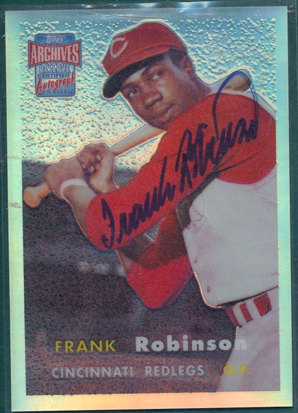 2001 Topps Archives Reserve Autograph, Frank Robinson
