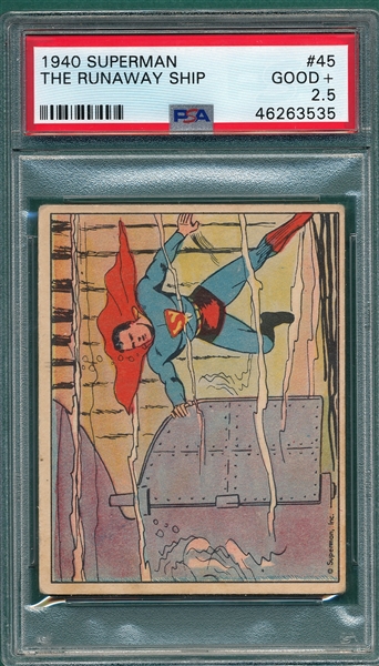1940 Superman #45 The Runaway Ship PSA 2.5