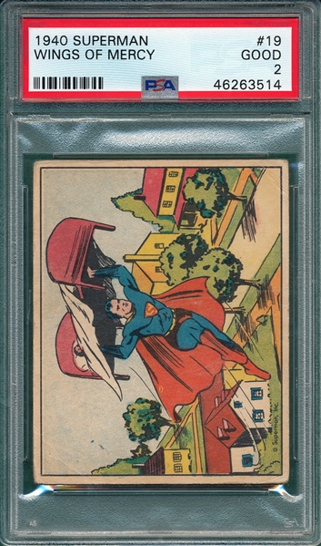 1940 Superman #19 Wings Of Mercy PSA 2
