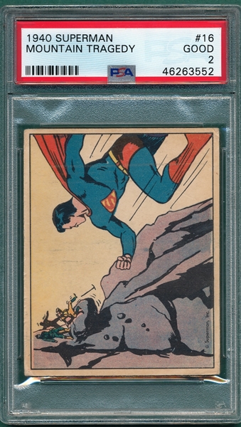 1940 Superman #16 Mountain Tragedy PSA 2