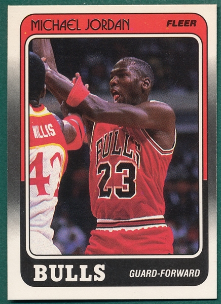 1988 Fleer BSKT #17 Michael Jordan