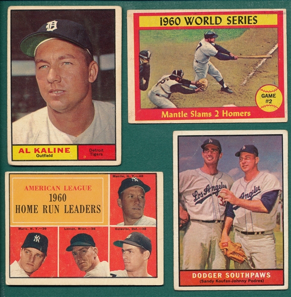1961 Topps Lot of (13) W/ Mantle