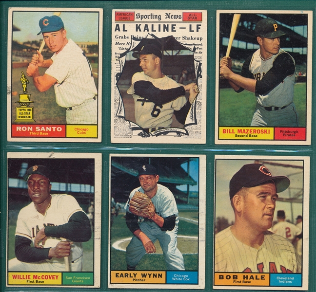 1960-69 Topps Lot of (194) W/ Clemente & Mays
