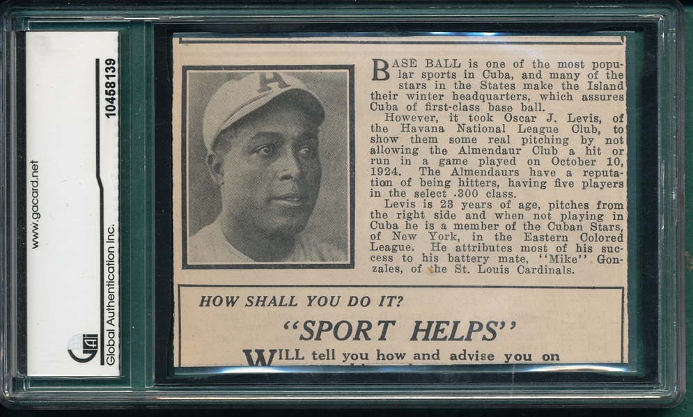 1924 Reach Guide Hillside Team GAI Authentic *Negro Leagues*