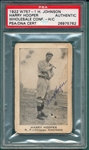 1922 W757-1 Harry Hooper, Henry Johnson, PSA Authentic *Autographed*