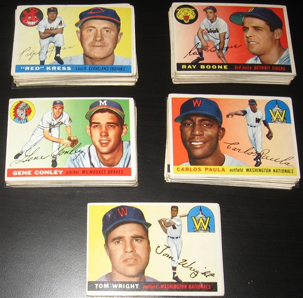 1955 Topps Lot of (113) W/ Sauer